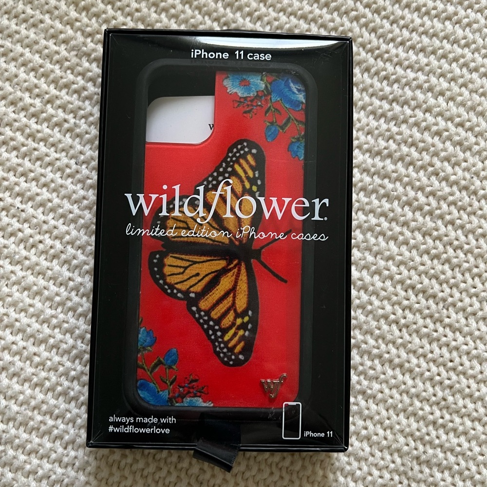 Wildflower Butterfly Phone Case for iPhone 11